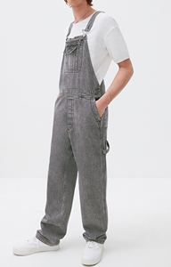 Peto de algodón holgado para hombre, estilo casual, con tirantes ajustables, suave y cómodo para uso diario - Product Image 4