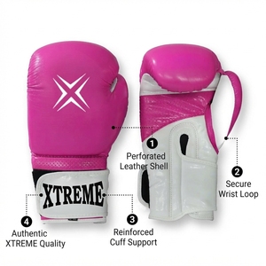 Guantes de boxeo profesionales, guantes de entrenamiento, guantes deportivos de cuero con cierre de velcro, equipo de boxeo, guantes deportivos para entrenamiento - Product Image 2