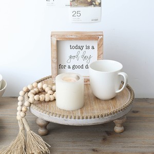 Premium Oak <b>Wood</b> <b>Round</b> Cake Display Stand - Wholesale B2B Supplier - Product Image 4