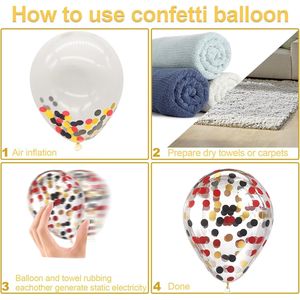 60 Palloncini Metallizzati Rossi, Neri e Dorati da 12 Pollici, Palloncini per Feste di Compleanno, Capodanno ed Eventi da Casinò - Product Image 2