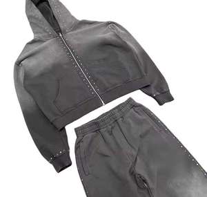 Wholesale Manufacturer Custom logo Zipper up Nylon <b>Jacket</b> and Jogger 2 Piece Set 100 % Nylon Windbreaker Tracksuit <b>Men</b> - Product Image 2