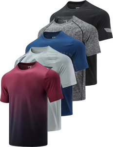 Men’s Regular Fit Polyester Jersey T-Shirt Quick-Dry Breathable Athletic Performance <b>Tee</b> - Product Image 6