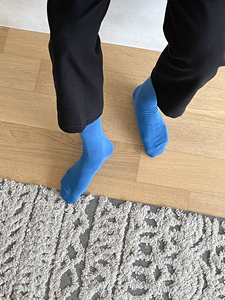 Calzini da uomo quotidiani in cotone pettinato, resistenti, traspiranti, classici, prodotti in Corea - Product Image 3