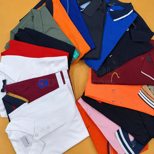 Polo personnalisé pour homme et femme, couleur unie, en coton tricoté, décontracté, respirant, coupe classique, lot en stock - Product Image 1