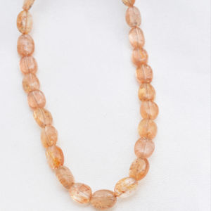 Topaze impériale naturelle, perles ovales de 10 pouces, forme naturelle, pour la fabrication de bijoux fins, pierre précieuse - Product Image 1