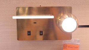 Lampe murale carrée en métal LED AC 110-240V 2700K (blanc chaud doux) Ra80+ Lumetal, étanche, pour hôtel, hôpital, usage intérieur - Product Image 4
