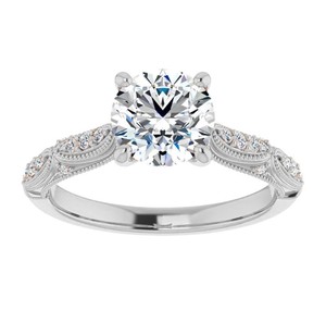 Cut Moissanite 7MM Luxury <b>Ring</b> 925 Sterling <b>Silver</b> Gold Plated <b>Solitaire</b> Engagement <b>Ring</b> Women Bridal Promise Wedding <b>Ring</b> - Product Image 1
