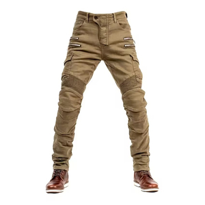 Pantalon de moto unisexe, jean moto respirant avec protection en Kevlar pour la conduite, le tourisme, les motos tout-terrain et le motocross - Product Image 1