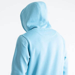 Sweat-shirt à capuche surdimensionné pour homme en coton épais 420 g/m² bleu clair avec cordon de serrage en molleton épais 100 % coton - Product Image 3