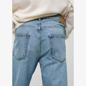 Jeans décontractés pour hommes de haute qualité 2025 – Pantalon en denim 100 % coton respirant et léger avec impression de logo personnalisé, motif uni - Product Image 5