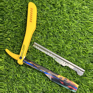 High Quality Barber Razor <b>Plastic</b> Handle Smooth <b>Sliding</b> Razor Straight Shaving Razor Professional Salon Grooming Razor Customize - Product Image 5