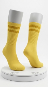 High Quality Athletic Casual <b>Socks</b> Unisex <b>Polyester</b> Spandex Fabric Lightweight Breathable Soft Everyday Comfort Wear - Product Image 3
