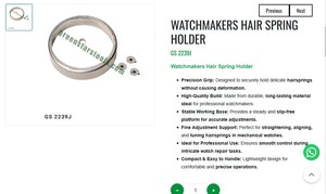 Watchmakers Hair Spring <b>Holder</b> Precision Watch Repair Tool Stable Base Hairspring Adjustment Tool | Item No GS-2239J - Product Image 3