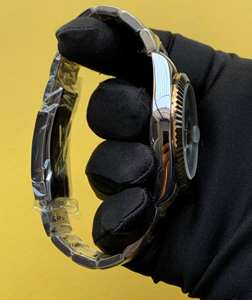 Reloj de Lujo BOJ Plain R.O.L.E.X.04 de 41 mm, Dos Tonos, Bisel Estriado, Esfera Verde, Acero Inoxidable, Movimiento Automático, Moissanita - Product Image 2