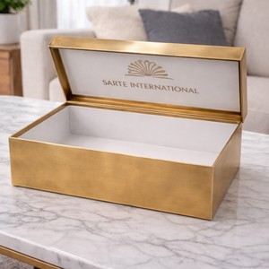 Caja de Almacenamiento para Zapatos Individual de Latón Hecha a Mano, Organizador Decorativo de Lujo, Elegante Estuche Metálico, Solución Moderna para el Hogar - Product Image 3