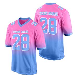 เสื้อเจอร์ซีย์อเมริกันฟุตบอลแบบมีโลโก้สั่งทำพิเศษ ผ้าทนทานต่อการซีดจาง สีทีมแบบกำหนดเอง ดีไซน์แขนเสื้อแบบกำหนดเอง คุณภาพพรีเมียม ไม่มี F - Product Image 5