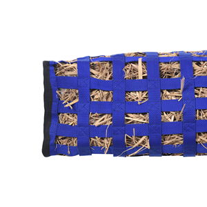 Blue Horse Hay Bag Open Front Webbing Design <b>Slow</b> <b>Feeder</b> with Adjustable Straps Durable Hanging Stable Feeding Bag for Travel - Product Image 6