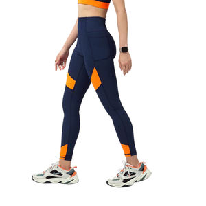Leggings de Yoga para Mujer, Cintura Alta Elástica, Diseño Sólido, Spandex/Nylon/Algodón, Ecológicos, Estilo Deportivo, Largo hasta el Tobillo - Product Image 5