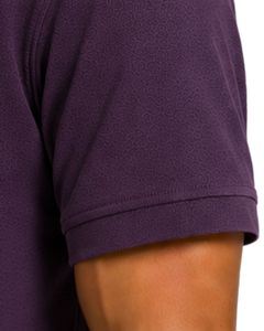 Dark Purple Men Polo Shirt Short Sleeve Cotton Pique Fabric Casual Jacquard Pattern Turn <b>Down</b> Collar Luxury Summer Customized - Product Image 3