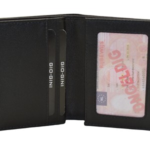 Portefeuille en cuir véritable pour homme avec protection RFID, fermeture minimaliste, courte longueur, usage quotidien, noir - Product Image 5