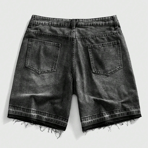 Shorts en jean personnalisés pour hommes et femmes, respirants, décontractés, longueur genou, quatre poches, coton, streetwear - Product Image 5