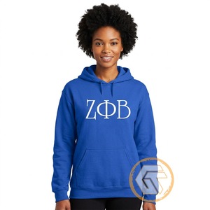 Tesoros Griegos: Diseña tu Propio Sudadera con Capucha Personalizada para Mujer de Zeta Phi Beta, Transpirable, al por Mayor, Ropa de Sororidad - Product Image 3