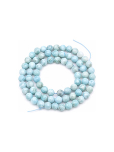 Cuentas de Larimar Azul Marino Natural, Lisas y Redondas de 14 mm, Enceradas/Aceitadas, para la Fabricación de Joyería al por Mayor, Rudra Gems - Product Image 1