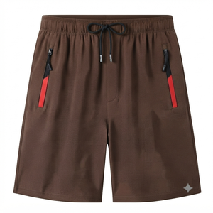 Pantalones Cortos Deportivos Casuales de Verano para Hombre, Lisos, Ecológicos, Transpirables, de Secado Rápido, con Cierre de Cordón, Personalizables, Venta al Por Mayor - Product Image 4