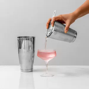 Ensemble de shaker Boston en acier inoxydable, 2 pièces, ensemble de mélange de cocktails, kit d'outils de bar robuste pour la préparation de cocktails, whisky, martini, mojito - Product Image 1
