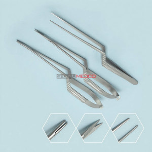 Kit d'instruments chirurgicaux de neurologie en acier inoxydable de précision pour microchirurgie : porte-aiguille à baïonnette, forceps et ciseaux de 9 pouces - Product Image 5