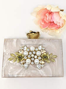 Pochette à main en résine époxy Sacs à main d'accessoires de mode pour femmes de qualité avec pochette de style fantaisie du fabricant indien - Product Image 5