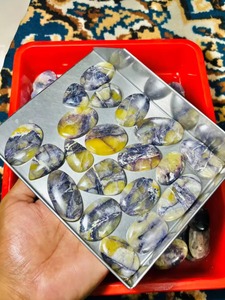 Piedra de Tiffany Cabujón, Formas Mixtas y Todos los Tamaños, Gema Suelta Curativa Hecha a Mano, Suave, Increíble, Ideal para Joyería - Product Image 2