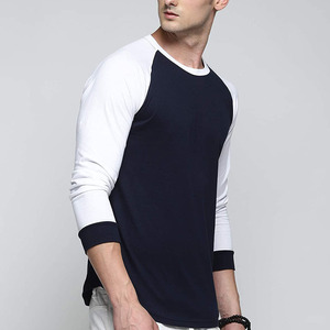 Men's <b>Raglan</b> Long Sleeve <b>T</b> <b>Shirt</b> 100% Cotton <b>T</b> <b>Shirt</b> Plain <b>T</b> <b>Shirt</b> for Men OEM Factory Regular Fit <b>T</b> <b>Shirt</b> Custom <b>T</b> <b>Shirt</b> - Product Image 4