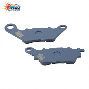 ผ้าเบรก SUN Racing สำหรับ Yamaha MIO SOUL รุ่นใหม่ TW Scooter ชุดอัพเกรด (2 ชิ้น/ชุด) ผลิตจากเหล็ก ไม่ผสมใยหิน บรรจุภัณฑ์แบบพลาสติกใส รุ่น YMAUN-BRK003 - Product Image 2