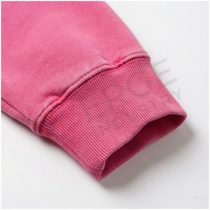 Ensemble de survêtement unisexe rose, sweat-shirt à capuche, manches longues, couleur unie, coupe ample décontractée, vêtements d'automne, matière en coton respirante - Product Image 6