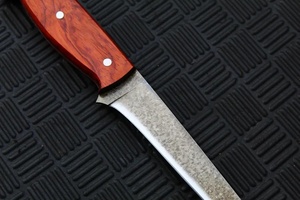 Cuchillo Multiusos Hecho a Mano de Alta Durabilidad, Acero Inoxidable de Grado Industrial, Hoja Deslizante, Mango de Madera, Cuchillo Profesional para Camping - Product Image 4