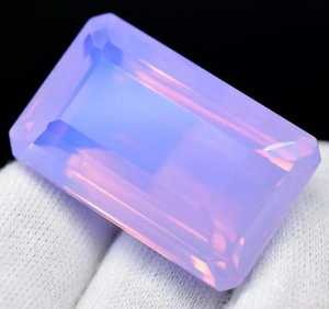 Ópalo natural de lavanda Welo, corte esmeralda australiano, piedra preciosa suelta para la fabricación de joyas, colgante, regalo para mujeres - Product Image 3