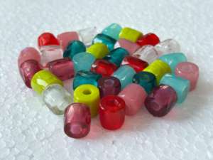 Cuentas de Cristal Ruso Facetadas, Multiformas, Multicolores, Transparentes y Opacas, para la Fabricación de Joyería, Venta al Por Mayor, Conifer - Product Image 2