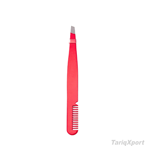 Pinzas de Acero Inoxidable de Alta Calidad con Punta Inclinada para Recortar Pestañas y Cejas, Herramientas de Belleza - Product Image 4