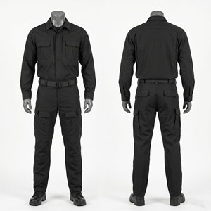 Conjunto de Uniforme de Seguridad de Primera Calidad, 220 GSM, Polialgodón Ripstop, Camuflaje Desértico, Bordado Personalizado, Logotipo Impreso por Transferencia de Calor - Product Image 3