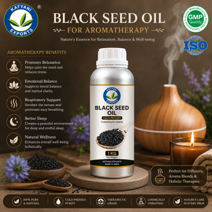 Premium <b>Black</b> <b>Seed</b> <b>Oil</b> Cold Pressed - For Skincare Cosmetics & Aromatherapy Formulations - Bulk Supplier Manufacturer from India - Product Image 5