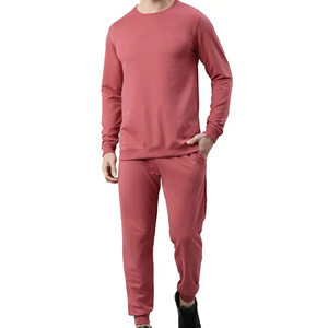 Ensemble de survêtement imprimé deux pièces pour homme, tissu personnalisé, service OEM, vêtements de jogging d'hiver, tenue de sport, survêtement épais à prix bas - Product Image 1
