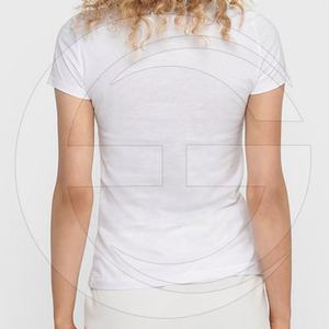 Camiseta de cuello redondo de la mejor calidad para mujer, camiseta sublimada con diseños personalizados, camiseta estampada por sublimación - Product Image 4