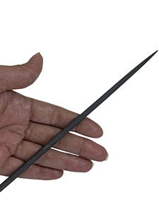 Juego de limas cónicas grandes DIY OEM de 205 mm, 5 piezas, corte suave, extremo redondeado, acero resistente, acabado natural, ergonómico, de goma, KIM NGUYET - Product Image 4