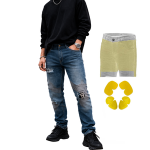 Pantalón Denim Tear Racing con protección Elegante lavado ácido Tela ignífuga Pantalón de carreras personalizado Certificado CE Blindado - Product Image 1