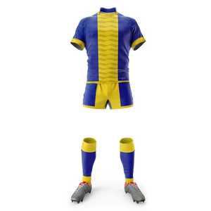Ensemble d'uniformes de rugby imprimés unisexes respirants, écologiques, de haute qualité et à prix abordable – Maillots et shorts d'équipe personnalisés par sublimation en gros - Product Image 1