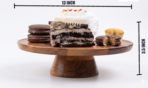 Handcrafted Wooden Cake Stand for Cake Display Dessert Serving <b>Party</b> <b>Table</b> Decor - Product Image 5