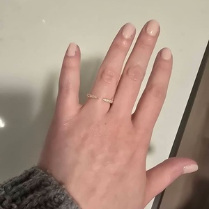 Solid White 925 Sterling Silver Women's Wedding Band Moissanite <b>Open</b> Spacer <b>Ring</b> Round Cut <b>Open</b> Cuff Half Classic Jewelry <b>Ring</b> - Product Image 1