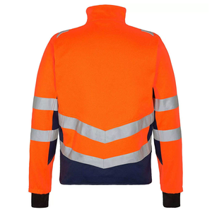 Chaqueta Reflectante para Trabajo Nocturno, Tela de Poliéster Premium, Impresión de Logotipo, Chaqueta de Seguridad Reflectante, Costuras Resistentes de Poliéster - Product Image 2