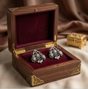 DIVYORO <b>SILVER</b> ETHNIC STUDS - Product Image 2